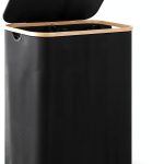 iEGrow Foldable Laundry Hamper Bamboo Handle 150L Storage-0
