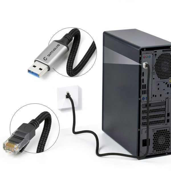 Dutevolns USB A to Ethernet Cable Cat 6-1