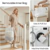 Efluky Laundry Hamper Modern Oxford Fabric Dustproof Basket-5