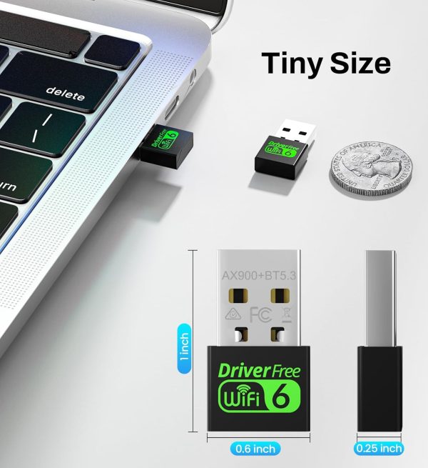 Auscoumer AX900M USB WiFi Adapter for Windows 10/11-3