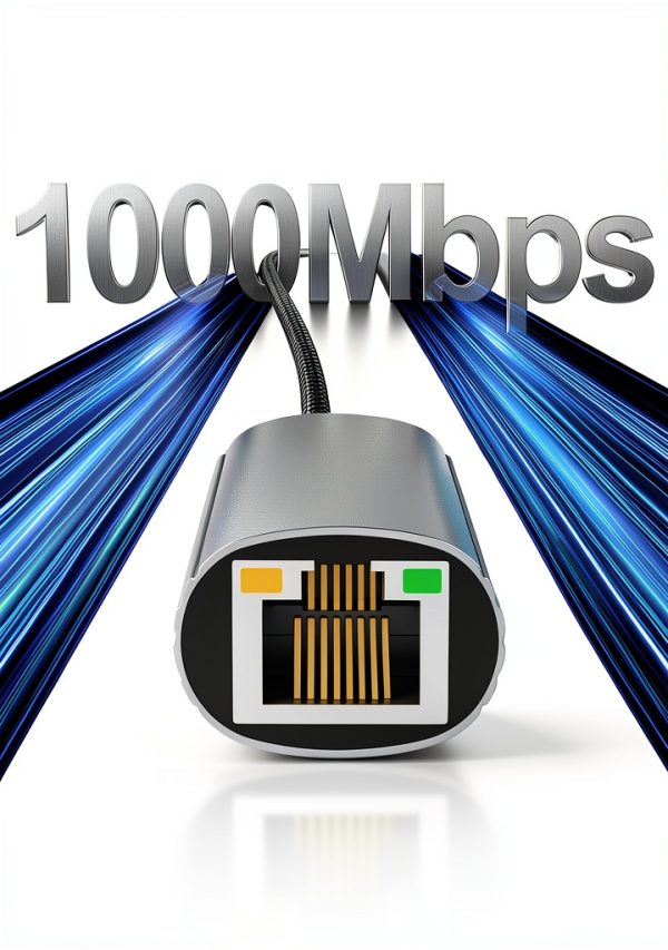Reborn USB C to Ethernet Adapter Fast Connectivity-1