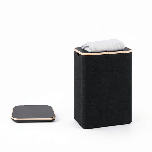 iEGrow Foldable Laundry Hamper Bamboo Handle 150L Storage-1