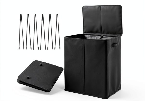 WOWLIVE Laundry Hamper Oxford Fabric Removable Liner Dorm-4