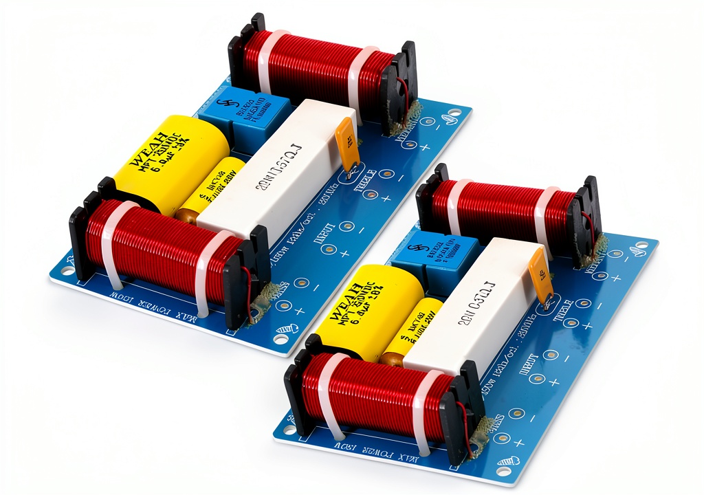Installing 3 Way Crossover DriSentri Metal Plastic Design on a wooden desk