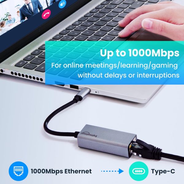 eqimaimai USB C Ethernet Adapter for Laptop-1