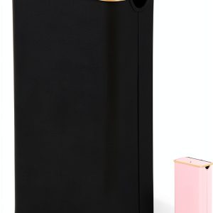 SpaceAid Laundry Hamper Bamboo Waterproof Slim Design-0
