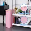 Efluky Laundry Hamper Bamboo Frame Dustproof Pink Modern-2