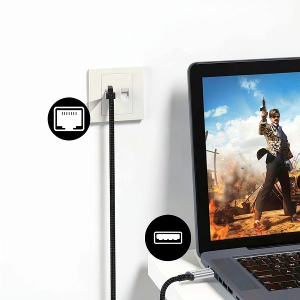 Dutevolns USB A to Ethernet Cable Cat 6-2