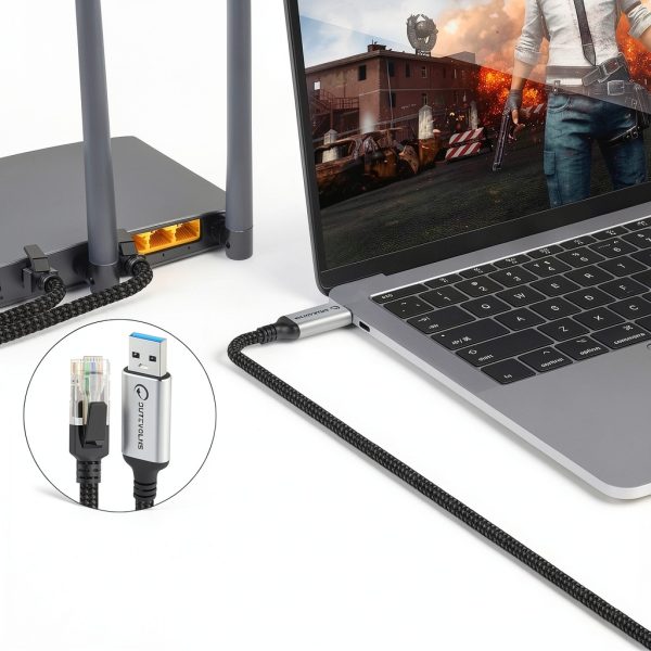 Dutevolns USB A to Ethernet Cable Cat 6-4