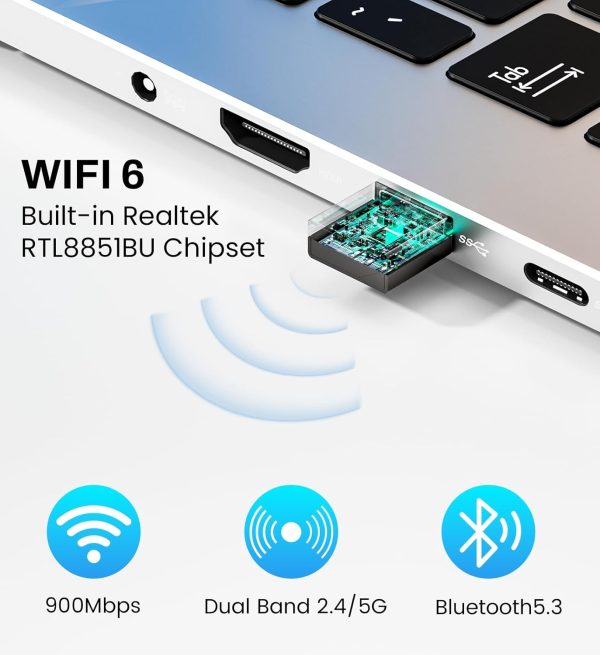 Auscoumer AX900M USB WiFi Adapter for Windows 10/11-2