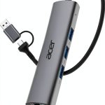 USB C Ethernet Hub Acer Dual Port Aluminum Design-0