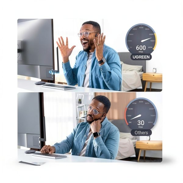 USB WiFi Adapter Ugreen WiFi6 6dBi Antenna-4