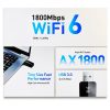 Nineplus USB WiFi Adapter 1800Mbps Dual Band Black-1