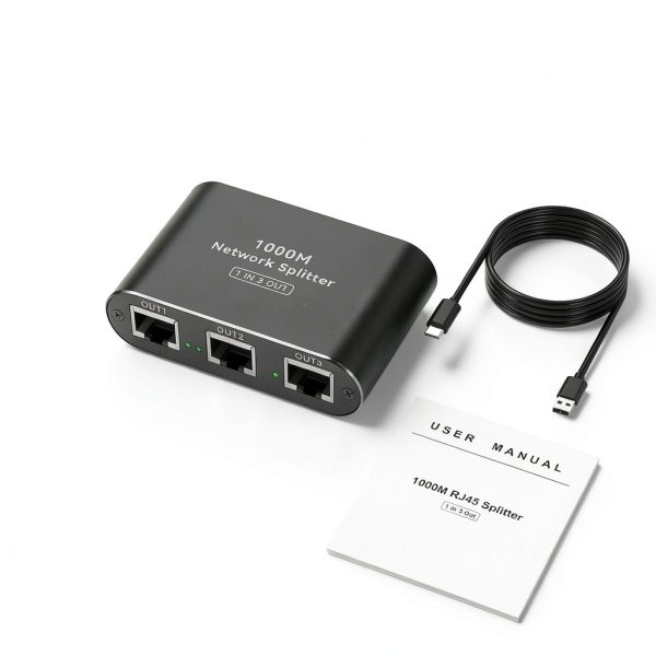 Ethernet Splitter THXCDBID 3‑Way RJ45 LAN Adapter-6