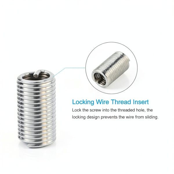 Wire Thread Inserts, 1/2-13 UNC 3.0D 30mm Length, 304 Stainless Steel Wire Screw Sleeve Insert Helical Type Coiled - (Applications: for Automotive Repairs), 5pieces-3