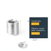 HARFINGTON M4 x 0.7 x 2D 8mm Stainless Steel Helical Thread Insert-1