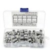 80Pcs M8x1.25 Threaded Inserts, Stainless Steel Thread Drill Repair Insert Sleeve with Storage Box-2