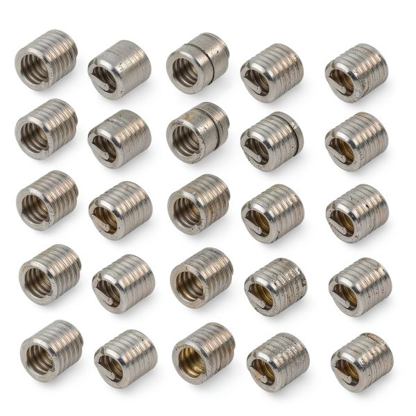 uxcell #6-32x0.276 304 steel helical thread insert 25pcs-0