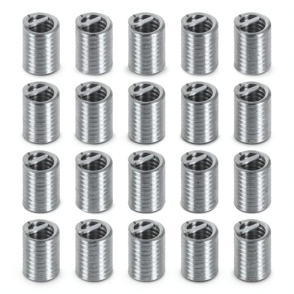 PATIKIL Thread Inserts 1/4-20 UNC 2.5D 16mm 20Pcs 304 Stainless Steel-0