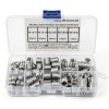 80Pcs M8x1.25 Threaded Inserts, Stainless Steel Thread Drill Repair Insert Sleeve with Storage Box-0