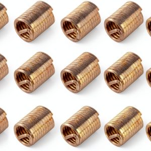 M6 x 1mm x 2D 304 Stainless Steel Wire Thread Inserts 20pcs Silver-0