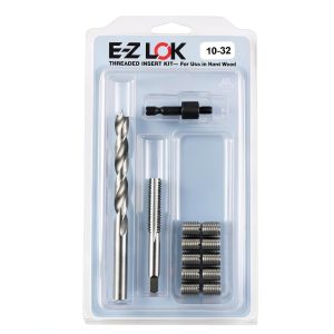 E-Z LOK Threaded Insert Repair Kit for Wood – Brass & Steel-0