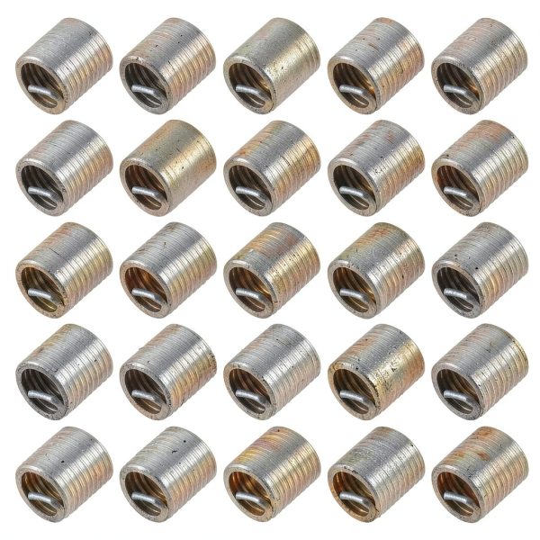 Wire Thread Insert uxcell M8 x 1.25 2D 16mm 304 Stainless Steel Kit-0